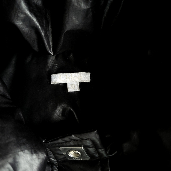 Chloe Kids Trendy Shiny Puffer Coat Size 10 - Picture 4 of 11